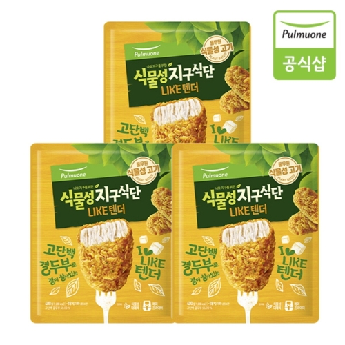 풀무원 식물성 지구식단 두부텐더 400g (3개)_이미지