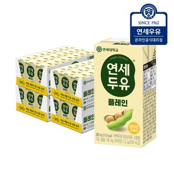 <b>연세</b>우유 <b>연세</b><b>두유</b> 고소한 200ml x <b>96팩</b>
