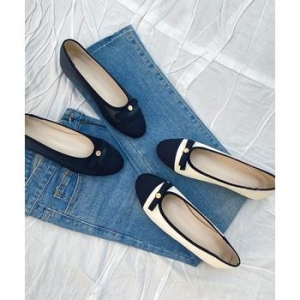 슈썸 RJ-am5428 여성 메리제인 기본 리본 배색 플랫 S10559514_이미지