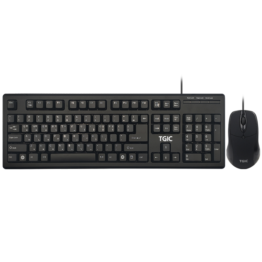TGIC TGC-MK7000S 유선 키보드 마우스 세트_이미지