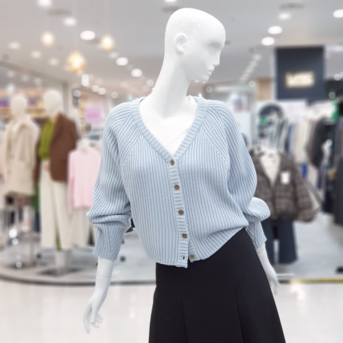 Ab.f.z 브이넥 골지 봄 가디건 FSPHA1Y54B_이미지