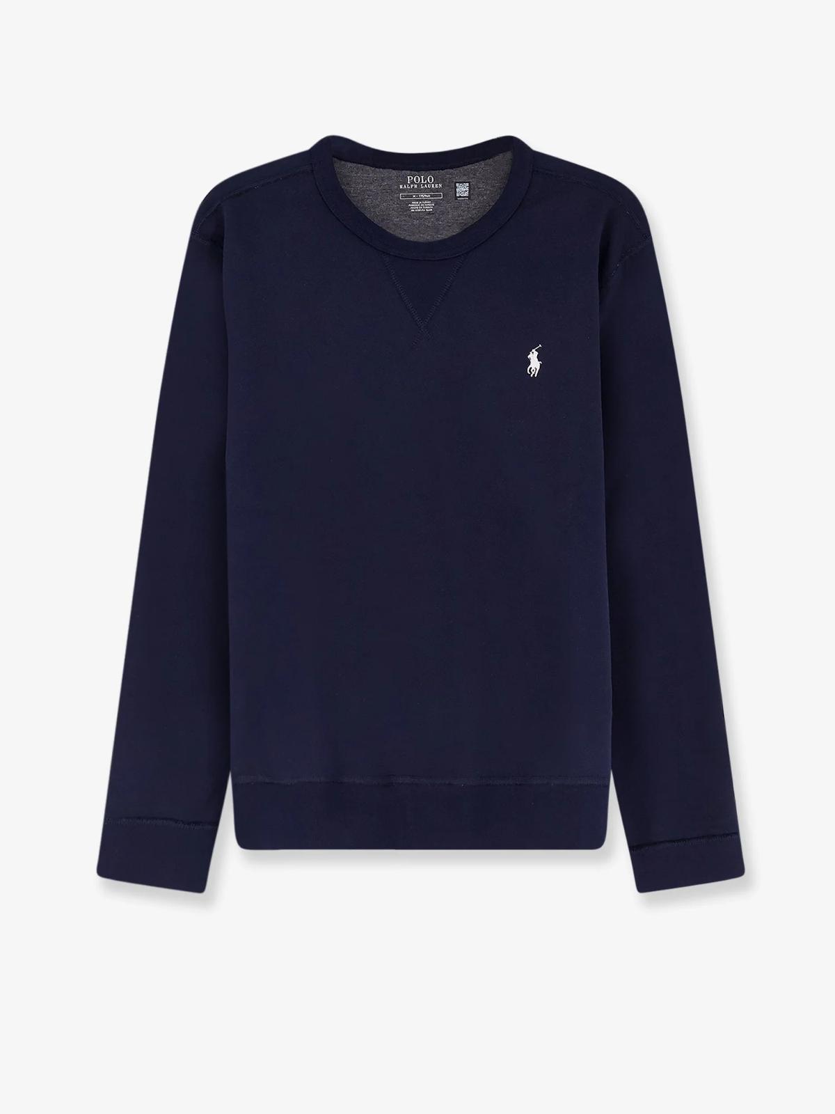 Cotton blend sweatshirt with front embroidered logo 710888284001 AVI..