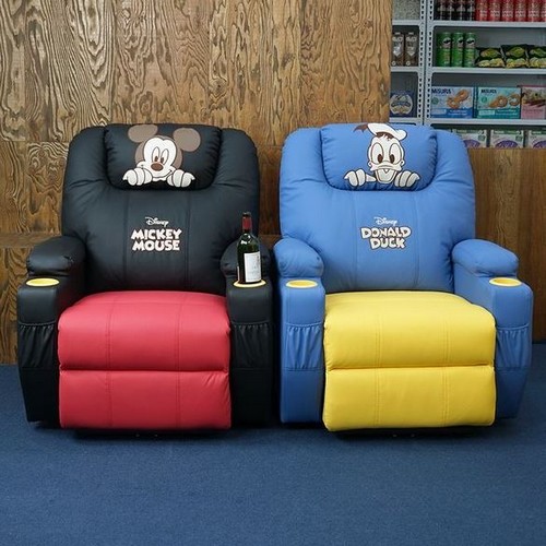 클렙튼 디즈니 가죽 리클라이너 1인용