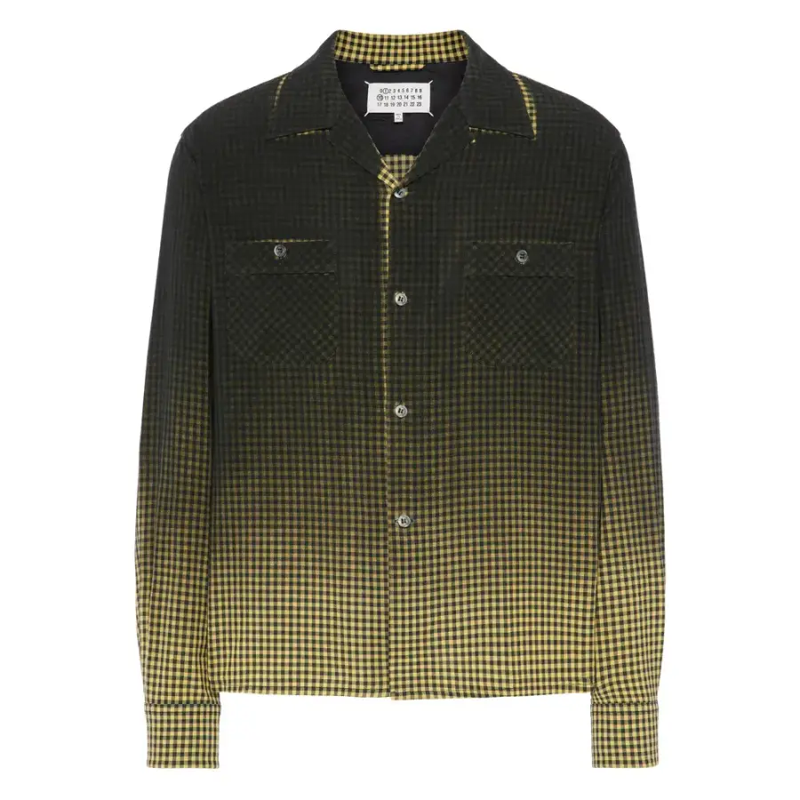 메종마르지엘라 마르지엘라 긴팔 셔츠 M35691 S50DT0069 001F BLACK YELLOW