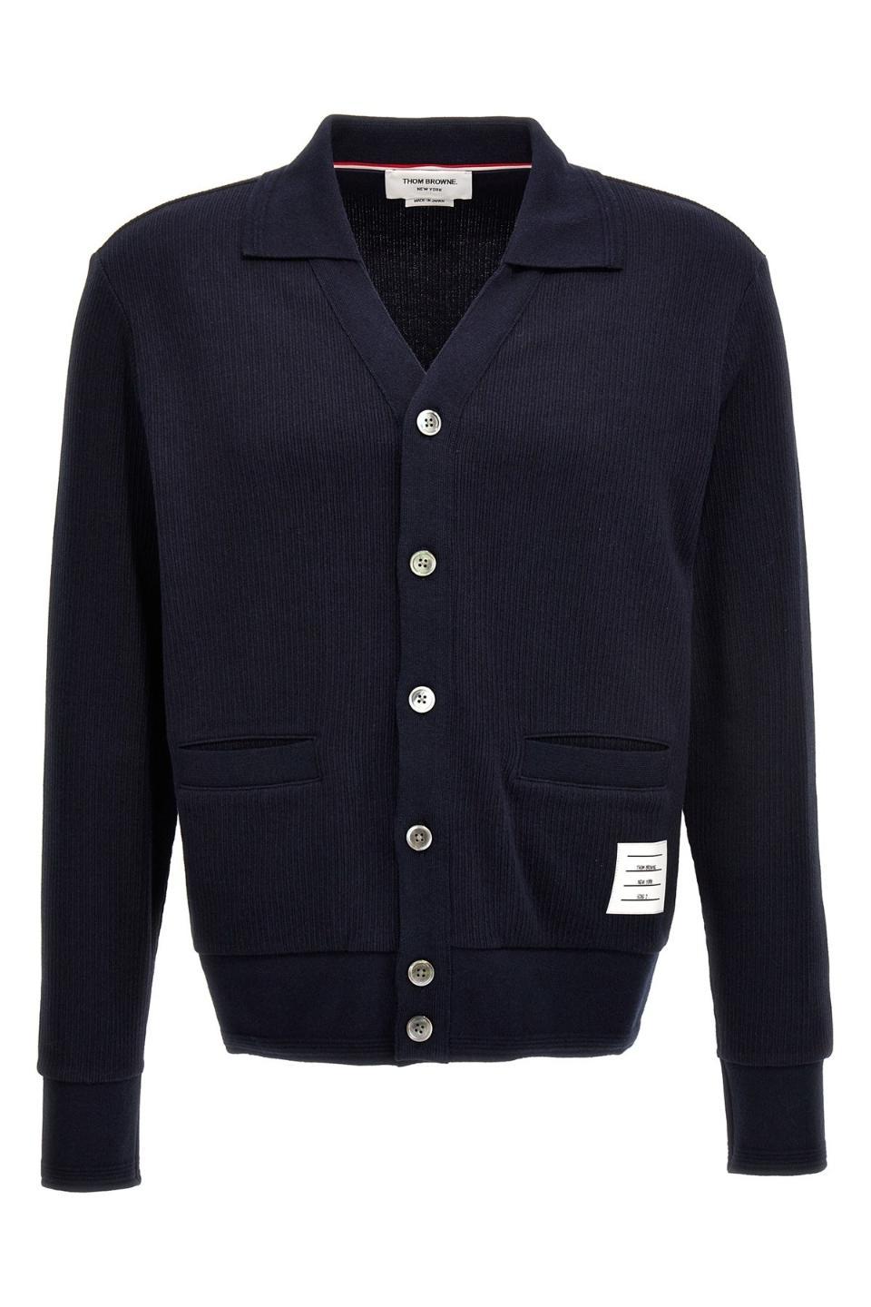 톰브라운 Cardigan patch logo MJT380A J0083 415_이미지