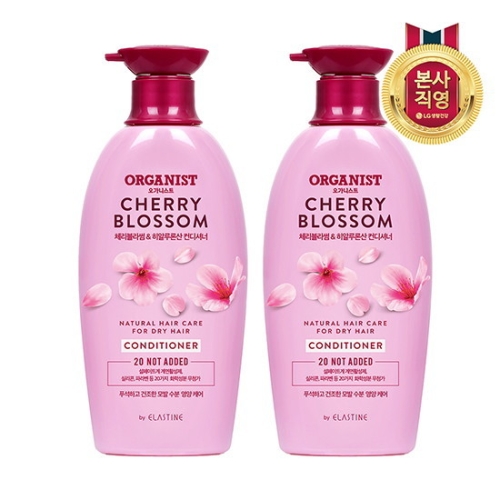 LG생활건강 오가니스트 체리블라썸 컨디셔너 500ml (2개)