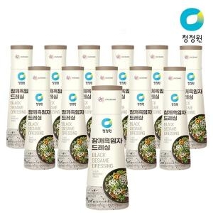 청정원 참깨 흑임자 드레싱 300g (12개)_이미지