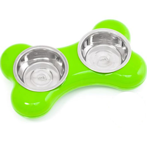 굿프렌드 HING 패션식기 뼈다귀 그린