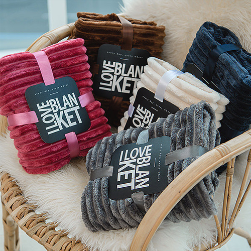 베이직 라인 담요