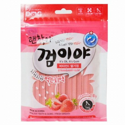  오션 괜찮아 껌이야 딸기 100g [1개]