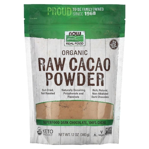  나우푸드 오가닉 카카오 무가공 파우더 raw cacao powder 340g