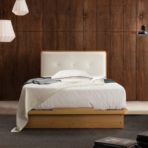 이노센트 비스킷 가죽 헤드 침대 SS