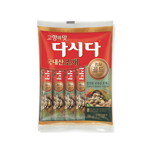 CJ제일제당 백설 국내산 다시다 조개 명품 골드 스틱 96g (1개)