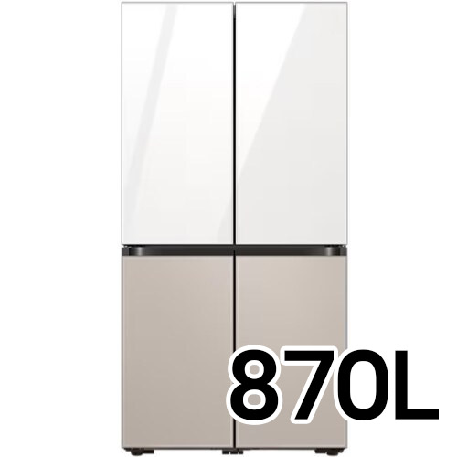 삼성전자 비스포크 글램+새틴 RF85C91D1 (화이트+베이지)_이미지