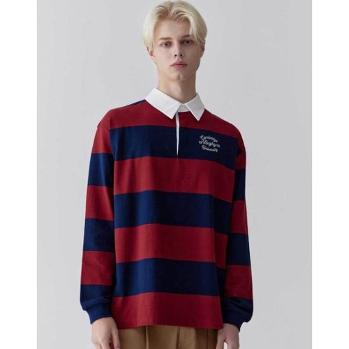 유니버시티 캠브리지 시그니처 럭비 카라티 레드 CQTS4F300R3