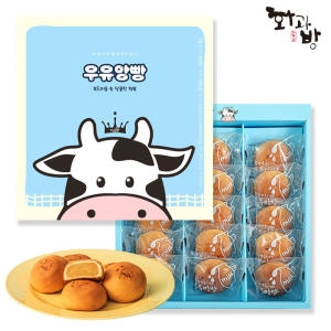 화과방  우유앙빵세트 35gx15개입 +쇼핑백 선물세트 만주 아이간식