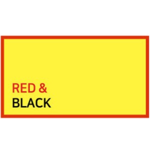 niimbot B21 PRO 라벨지 50 x 90mm (레드 프레임 옐로우)_이미지