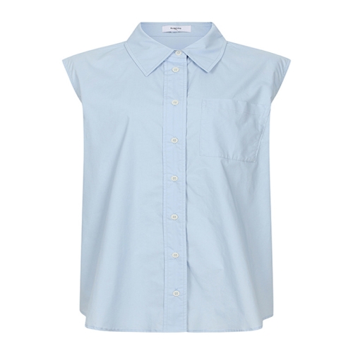 썬쿠 카라 민소매 블라우스 SN71D5BLS19X