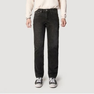 무신사 스탠다드 입점브랜드 스모크무드 스트레이트핏 흑청 WE2FD5A_이미지