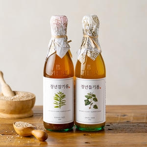 전라도청년 저온압착 100% 통참깨 청년참기름 350ml (1개)_이미지