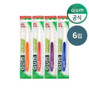 GUM 임플란트 전용 앤드 터프트 칫솔 308 (6개)