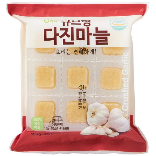 가나유통 큐브형 다진마늘 155g이미지입니다. 누르면 해당 게시물로 새창이동합니다.