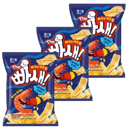 해태제과 빠새 빠삭한새우칩 60g (9개)_이미지