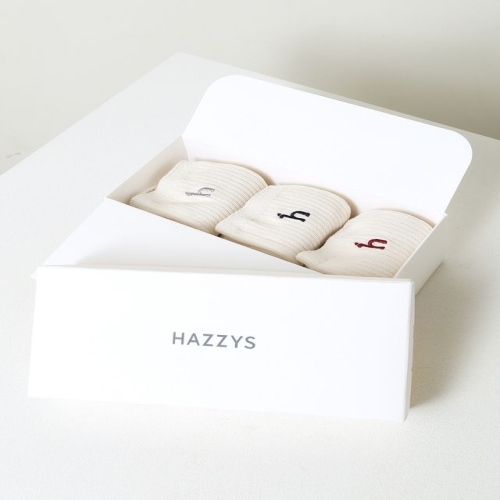 LF 헤지스 여성 화이트 중목 양말 3족 세트 HISS6E221WT_이미지