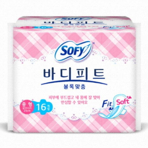 쏘피 바디피트 볼록맞춤 중형 16개 (6팩(96개))_이미지
