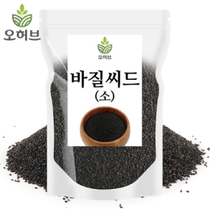 오허브 바질씨드 바질씨앗 바질시드 스무디만들기 250g 소_이미지