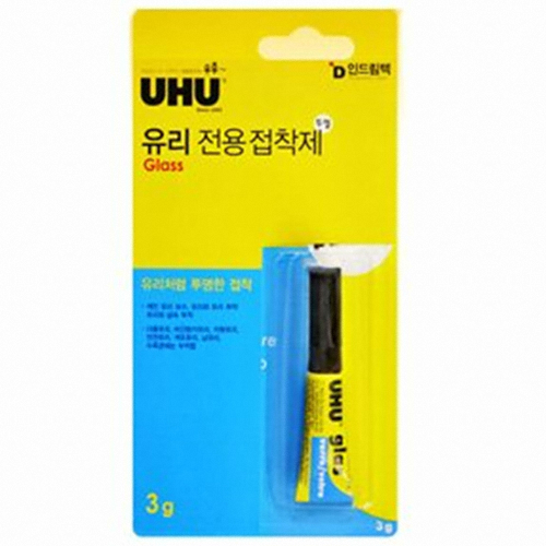 UHU 우후 유리 전용 접착제 3g (1개)