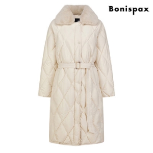 패션플랫폼 보니스팍스 여성 퀼팅 퍼 카라 스트랩 롱 패딩 점퍼 XN4JJ008L0 579634_XN4JJ008L0