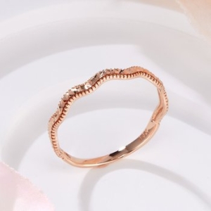 비앤비골드 14K 로렛트 물결 웨이브 X컷팅 반지 SRS42279_이미지