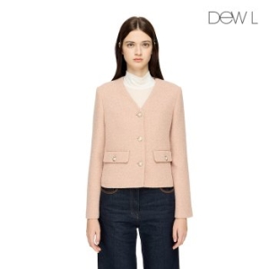 대현 듀엘 D ESSENTIAL 칼라리스 트위드 자켓 PK_D244MSF338