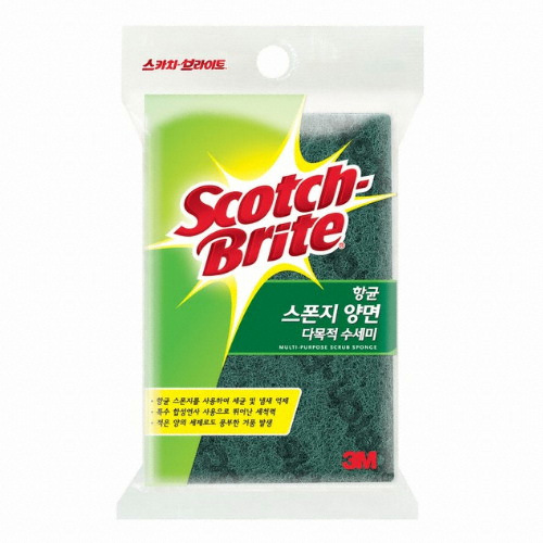 3M 스카치브라이트 항균스폰지양면 수세미 소