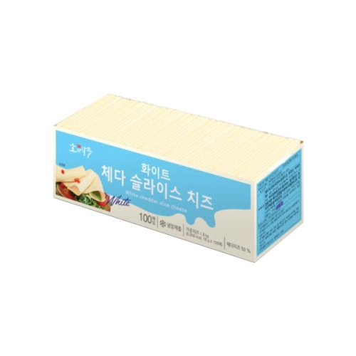 동원F&B 소와나무 화이트 체다 슬라이스 치즈 1.8kg [1개]