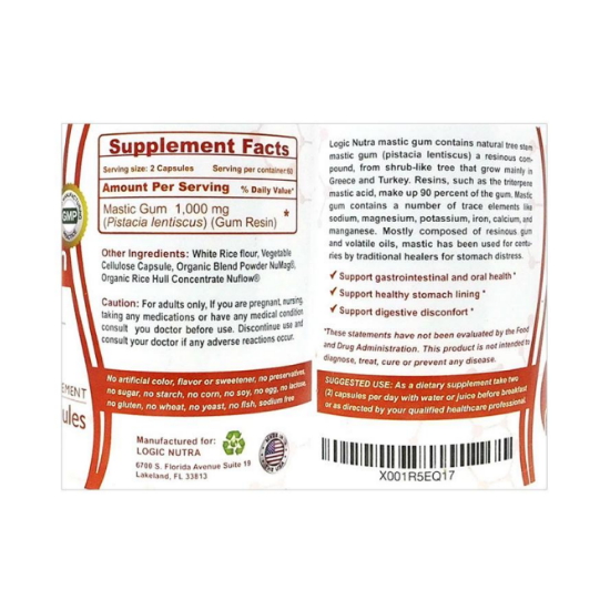 로직뉴트라 매스틱 검 1000 120캡슐 (해외) (2개)_이미지