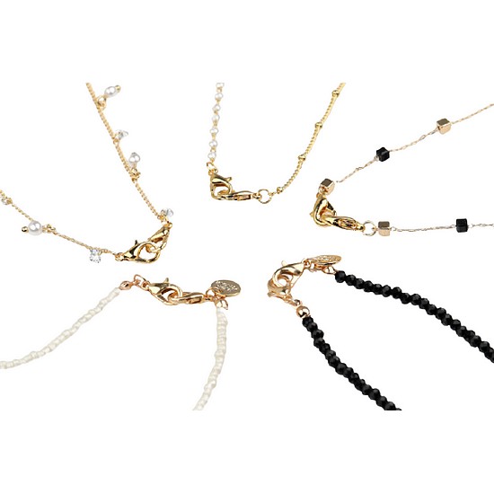 몽슈와 진주 비즈 주얼 마스크 스트랩 컬렉션 총 5종 SET