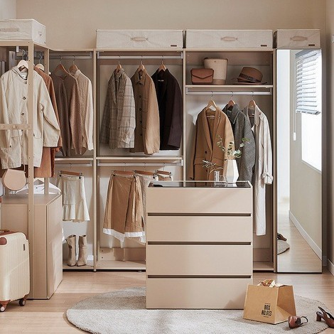 한샘 스테이 아일랜드형 4단 서랍장 800_이미지