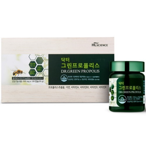 코스맥스바이오 에이치엘사이언스 닥터 그린프로폴리스 600mg 60캡슐 (6개)_이미지
