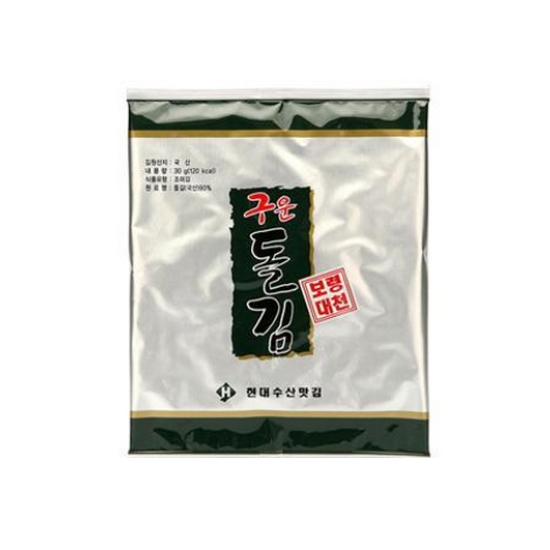 현대수산맛김 보령 대천 구운 돌김 5매 (20개)_이미지