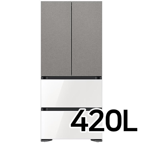 삼성전자 비스포크 김치플러스 키친핏 바이브+글램 RQ42C94R2AP (다크그레이+화이트)