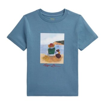 폴로랄프로렌 주니어 코튼 저지 폴로 베어 반팔 티셔츠 323A12424 001