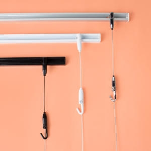 철물인 천장 간편레일세트 와이어액자걸이 액자레일 천장 벽면 피스형 픽쳐 그림 사진 갤러리 전시_이미지