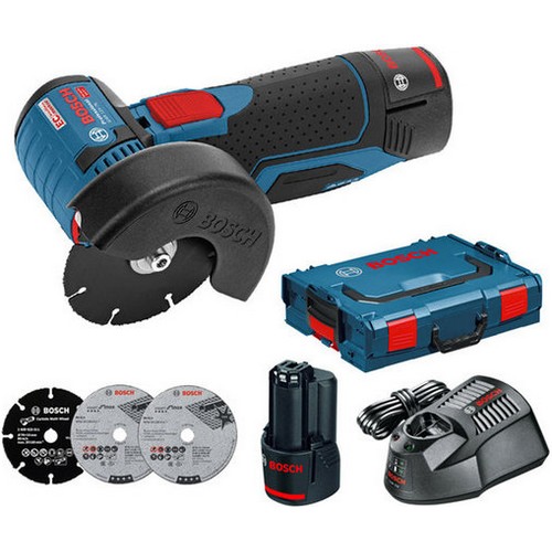 보쉬 GWS 10.8-76V-EC (2.0Ah, 배터리 2개)