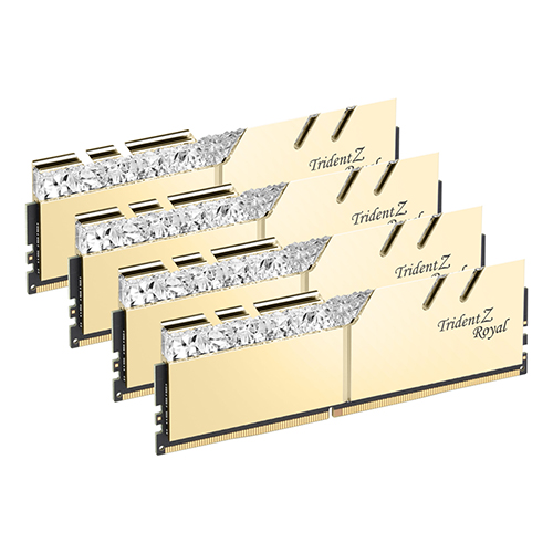 G.SKILL DDR4-3600 CL14 TRIDENT Z ROYAL 골드 패키지 (64GB(16Gx4))_이미지