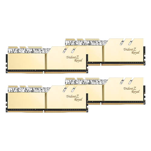 G.SKILL DDR4-3600 CL14 TRIDENT Z ROYAL 골드 패키지 (64GB(16Gx4))_이미지