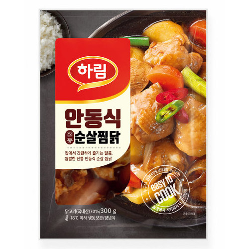 하림 안동식 순살찜닭 300g (1개)