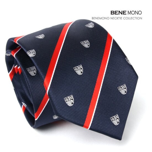 베네 M17 3라인 레드 스타라이프 넥타이_M11017S_이미지