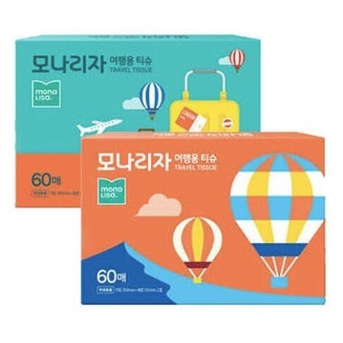 모나리자 여행용 티슈 60매 (100팩)_이미지